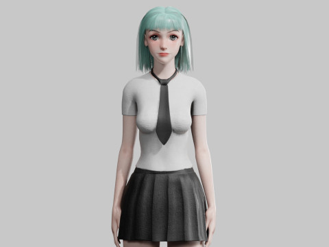 Basic classic woman V27857 Modèle 3D