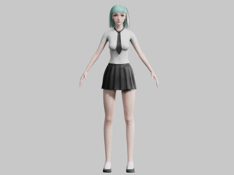 Basic classic woman V27857 3D Model