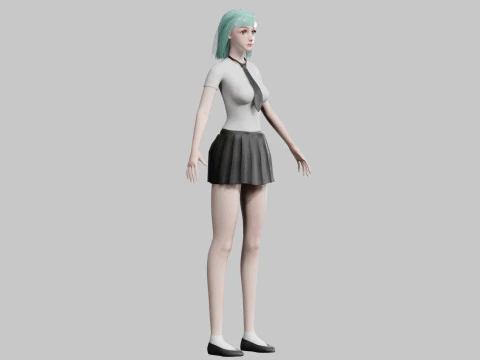 Basic classic woman V27857 3D Model