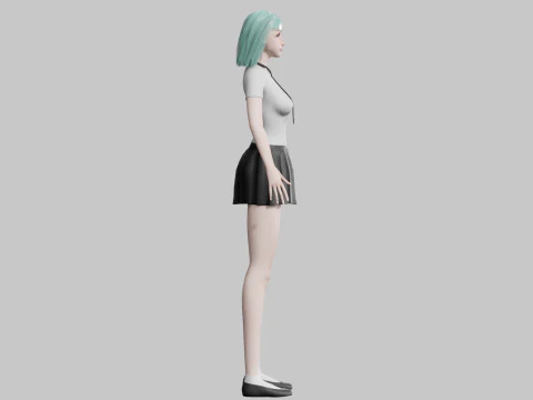 Basic classic woman V27857 3D Model