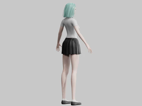 Basic classic woman V27857 3D Model