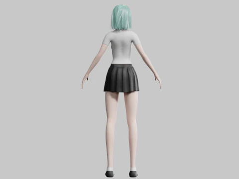 Basic classic woman V27857 3D Model