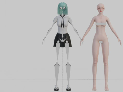 Basic classic woman V27857 3D Model