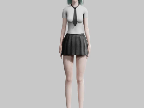 Basic classic woman V27857 3D Model