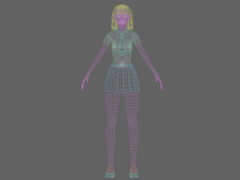 Basic classic woman V27857 3D Model