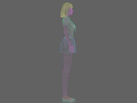 Basic classic woman V27857 3D Model