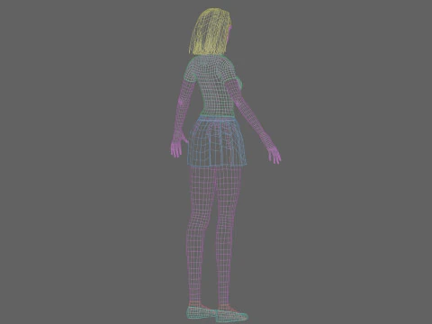 Basic classic woman V27857 3D Model