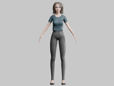 Basic cool woman V30614 Modello 3D