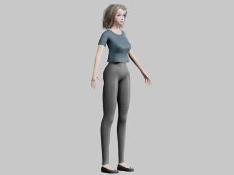 Basic cool woman V30614 Modello 3D