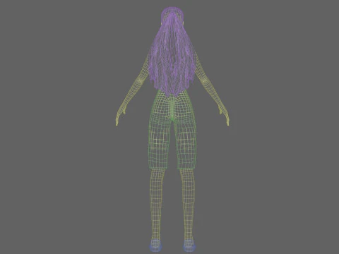 Basic cute Woman V24440 3D Model