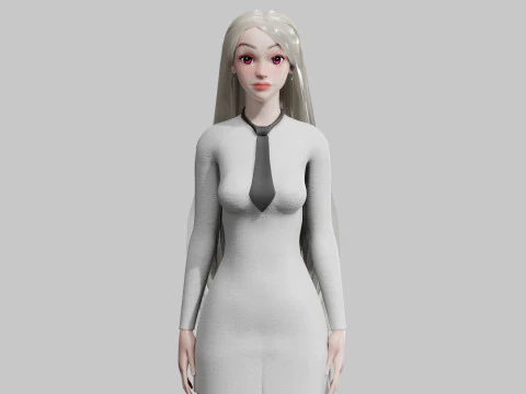 Mulher Bonita B&aacute;sica V30406 Modelo 3D