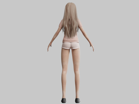 Basic Standard woman V32039 3D मॉडल