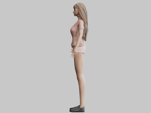 Basic Standard woman V32039 3D मॉडल