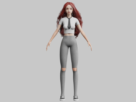 Basic sweet Woman V39081 Modelo 3D