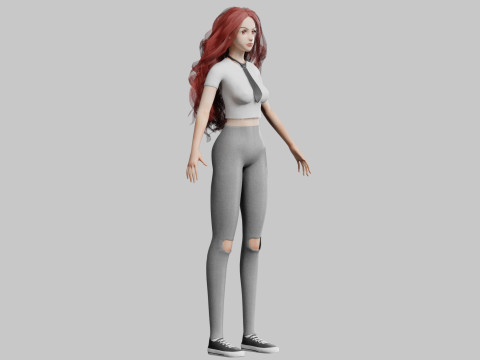 Basic sweet Woman V39081 Modelo 3D