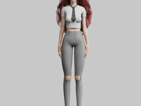 Basic sweet Woman V39081 Modelo 3D