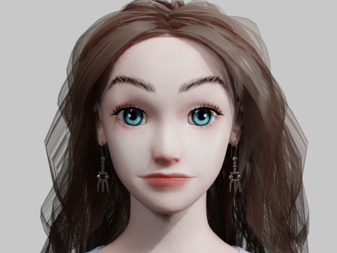Beautiful Basic Woman V35978 3D 模型