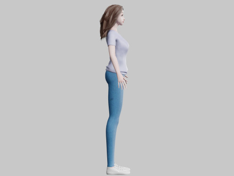 Beautiful Basic Woman V35978 3D 模型