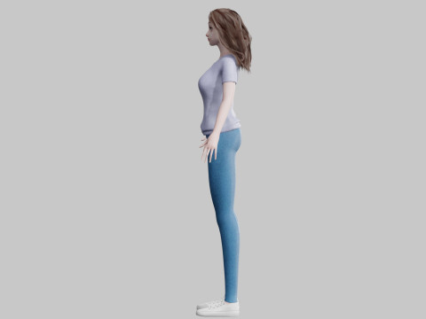 Beautiful Basic Woman V35978 3D 模型
