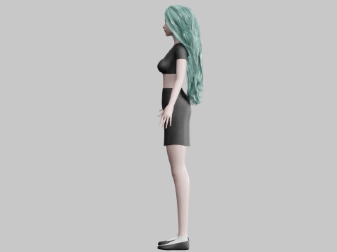 Beautiful cute Woman V36923 Model 3D