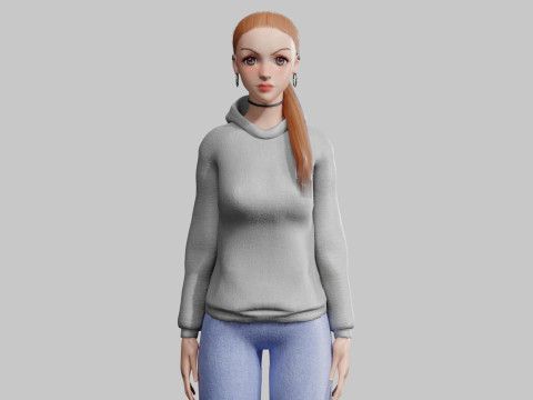 Beautiful Pretty Woman V26610 3D Model