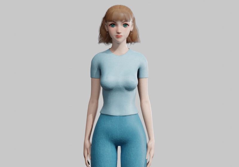 Classic Basic Woman V23106 Modelo 3D .c4d .max .obj .3ds .fbx .stl .blend