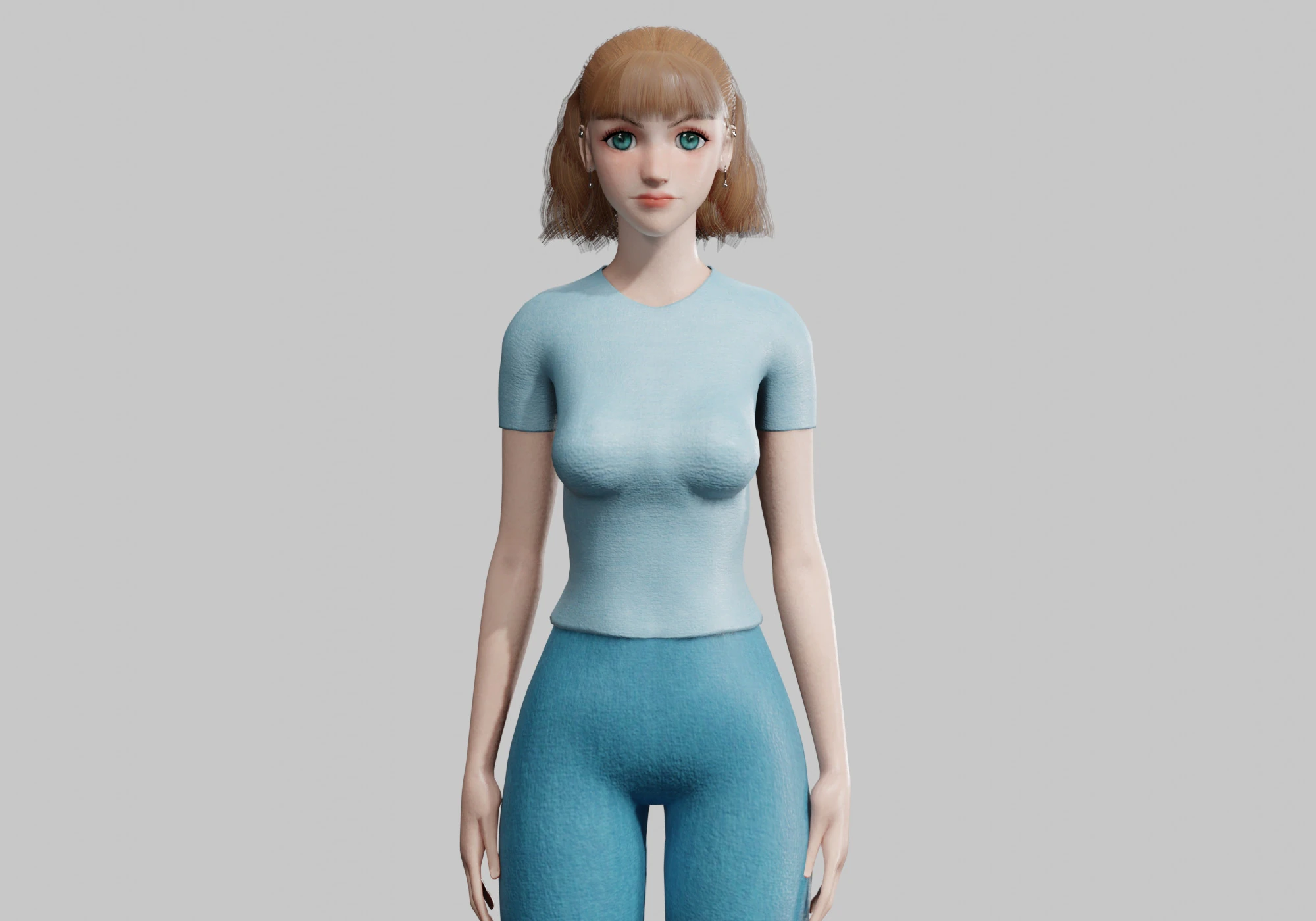 Classic Basic Woman V23106 3D Model .c4d .max .obj .3ds .fbx .stl .blend