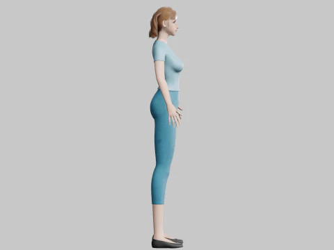Classic Basic Woman V23106 3D Model