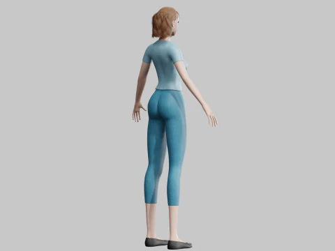 Classic Basic Woman V23106 3D Model