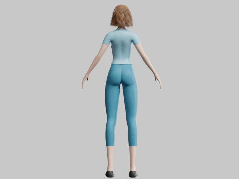 Classic Basic Woman V23106 3D Model