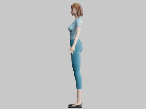 Classic Basic Woman V23106 3D Model