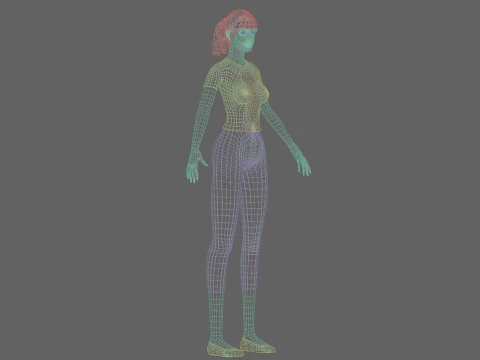 Classic Basic Woman V23106 3D Model
