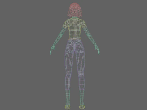 Classic Basic Woman V23106 3D Model