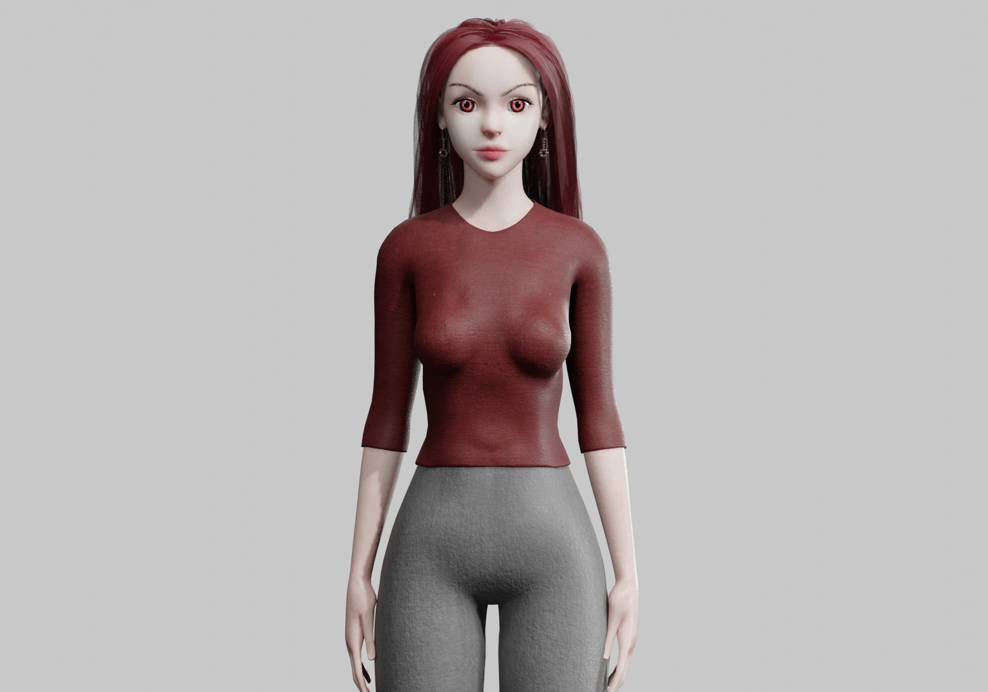 Classic Pretty Woman V34641 3D Model .c4d .max .obj .3ds .fbx .stl .blend