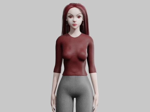 Classic Pretty Woman V34641 Model 3D