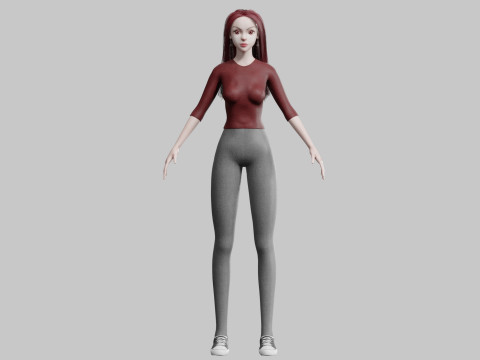 Classic Pretty Woman V34641 Model 3D