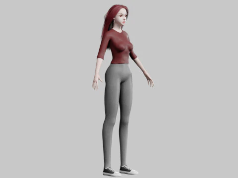 Classic Pretty Woman V34641 3D Model