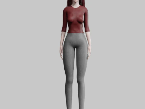 Classic Pretty Woman V34641 3D Model
