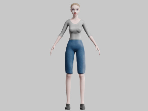 Cool Basic Woman V21121 Modèle 3D