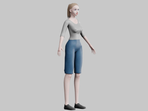 Cool Basic Woman V21121 Modèle 3D