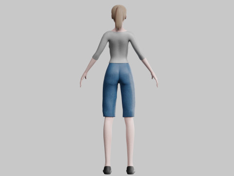 Cool Basic Woman V21121 Modèle 3D