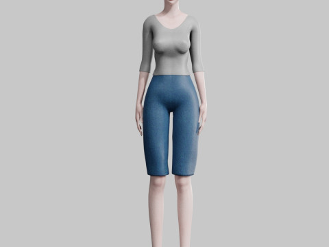 Cool Basic Woman V21121 Modèle 3D