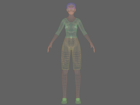 Cool Basic Woman V21121 Modèle 3D