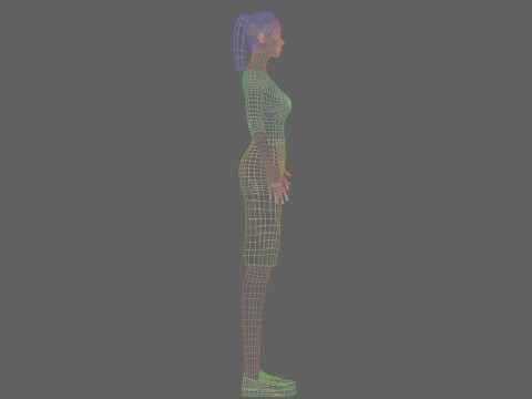 Cool Basic Woman V21121 Modèle 3D