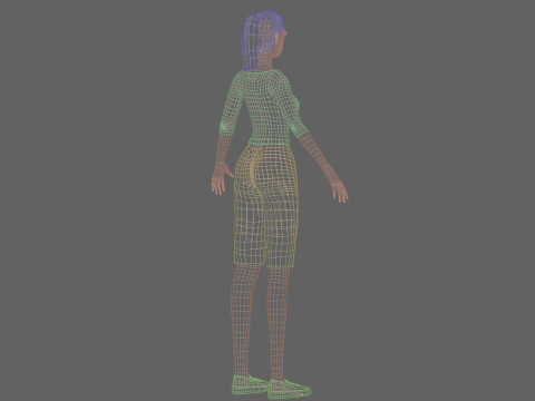 Cool Basic Woman V21121 Modèle 3D