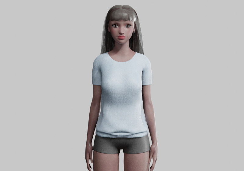 Cool Pretty Woman V28592 Modello 3D .c4d .max .obj .3ds .fbx .stl .blend