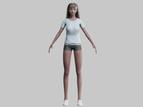 Cool Pretty Woman V28592 Modello 3D