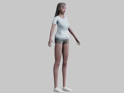 Cool Pretty Woman V28592 Modello 3D
