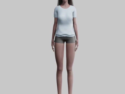 Cool Pretty Woman V28592 Modello 3D