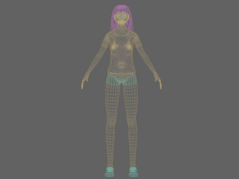 Cool Pretty Woman V28592 Modello 3D